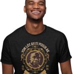 Yon Lot Ayiti Posib, Muscadin Tee, Haiti Tee, Black Male Tee, Gold Graphic Tee, Premium Tee, Statement Shirt, Creole Graphic Tee, Streetwear Haiti, Muscadin Apparel, Male Shirt